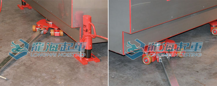 JLF型萬(wàn)向搬運(yùn)坦克車應(yīng)用
